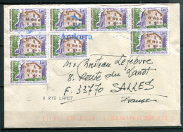 ANDORRE FRANCAIS - Y&T 289 (8 Exemplaires) Sur Courrier Pour La France - Briefe U. Dokumente