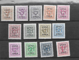 52 = PRE 688 ==> 698 **  Postfris Zonder Scharnier - Typo Precancels 1951-80 (Figure On Lion)