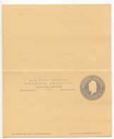 Argentina 1890's Mint Postal Reply Card - 6c. Liberty - Entiers Postaux