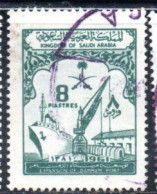 SAUDI ARABIA SAUDITA ARABIE SEOUDITE السعودية  1961 DAMMAM EXPANSION OF THE PORT 8p USATO USED OBLITERE' - Arabie Saoudite