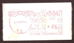 QUEBEC CANADA Vignette Distributeur 19169 - Stamped Labels (ATM) - Stic'n'Tic