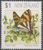 1991 Neuseeland ° Mi:NZ 1208IA, Sn:NZ 1075, Yt:NZ 1152, Forest Ringlet (Dodonidia Helmsii), Definitives – Butterflies - Usati