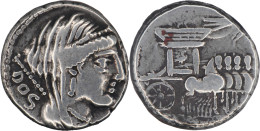 ROME - REPUBLIQUE - Denier - Rubria - Junon - Quadrige - RRC.348/2 - 17-307 - Republiek (280 BC Tot 27 BC)