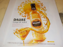 PUBLICITE APERITIF GORGE DE SOLEIL UN.DAURE  2014 - Alcohols