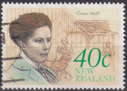 1990 Neuseeland ° Mi:NZ 1116, Sn:NZ 987, Yt:NZ 1066, Grace Neill, New Zealand Heritage (5th Issue).Famous New Zealanders - Used Stamps