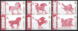 Guernsey MNH Set And SS - Chinese New Year