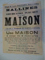 HALLINES Vente Maison Mme Froissart, Vers 1965, Et LUMBRES Kermesse Feu D'artifice; Ref 1450 ; A35 - Manifesti