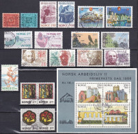 NO102 – NORVEGE - NORWAY – 1986 - FULL YEAR SET – Y&T # 896/916a USED 30 € - Usados