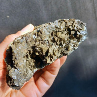 #BRA1.05 Bella SIDERITE Con Calcite Cristalli (Brosso Mine, Piemonte, Italia) - Minerali