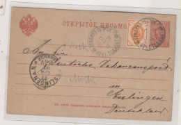 RUSSIA 1903    Postal Stationery To Germany - Lettres & Documents