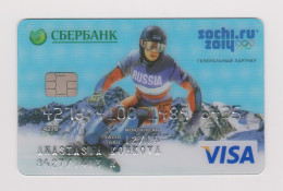 Sberbank RUSSIA Winter Olympic Games - Sochi 2014 VISA  Expired - Tarjetas De Crédito (caducidad Min 10 Años)