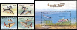 (048-49) Malaysia / Malaisie  Fauna / Animals / Fish / Poissons / Fische / Hologram ** / Mnh  Michel 1389-89 + BL 109 - Malaysia (1964-...)