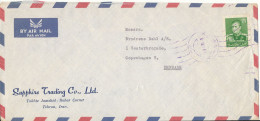 Iran Air Mail Cover Sent To Denmark 1960 ?? - Iran