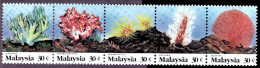 (128) Malaysia / Malaisie  Fauna / Animals / Corals / Coraux / Korallen ** / Mnh  Michel 475-479 - Malaysia (1964-...)