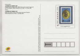 FRANCE 2021 Journée Timbre 1969 Transport Facteurs Entier Postal PàP TSC La Poste Musée Plaque 1975 Postal Stationery - PAP : Su Commissione Privata TSC E Sovrastampe Semi-ufficiali