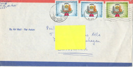 UAE Abu Dhabi Air Mail Cover Sent To Denmark 13-1-1984 Topic Stamps - Abu Dhabi