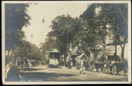 14 CAEN - BOULEVARD SAINT PIERRE - LE TRAMWAY ET LES CALECHES - CPA PHOTO - Caen