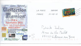 France 2011 - AA 642 - Oblitéré S/ Enveloppe Entière 02/2012 / Année Des Outre-mer : La MARTINIQUE - Brieven En Documenten