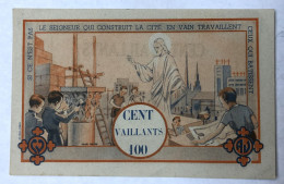 Vieux Papiers - Billet Bon De Cent Vaillants 100 - Cathédrales De France - HENRI NEVEU - Religion Taille 12,5 X 8 - Otros & Sin Clasificación