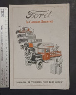 DÉPLIANT " FORD , LE CAMION UNIVERSEL" / FORD MOTOR Cie À HOBOKEN / PUBS BRASSERIES BORNHEM, LE PHARE,../ ANNÉES  +-1920 - LKW