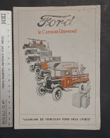 DÉPLIANT " FORD , LE CAMION UNIVERSEL" / FORD MOTOR Cie À HOBOKEN / PUBS BRASSERIES BORNHEM, LE PHARE,../ ANNÉES  +-1920 - Camiones