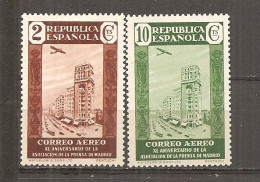 España/Spain-(MH/*) - Edifil  712, 714 - Yvert  Aéreo 97, 99 - Unused Stamps