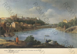 CARTOLINA  ROMA,LAZIO-GALLERIA DORIA PAMPHILI-HENDRIK VAN LINT 1684-1763-L'AVENTINO VISTO DAL TEVERE-NON VIAGGIATA - Exposiciones