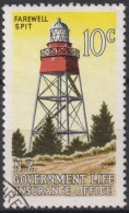 1976 Neuseeland ° Mi:NZ SZ45, Sn:NZ OY48, Yt:NZ S137, Farewell Spit Lighthouse, Leuchtturm - Used Stamps