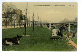 VILLENEUVE LA GARENNE Le Quai D' Asnières Le Kiosque ( Chèvre ) - Villeneuve La Garenne