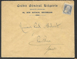 OCB Nr 76 Perfin Perforatie " CGL " Crédit Général Liégeois Vers Pauillac ( Gironde )    (K60) - 1863-09