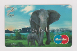 Nadra Bank UKRAINE Elephants Mastercard Expired - Credit Cards (Exp. Date Min. 10 Years)