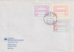 ET Brief  "ATM-8A"  Bern Annahme  (ATM-Mischfrankatur)       1990 - Storia Postale