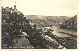 41600799 Oberwesel Rhein Mit Burg Schoenburg Eisenbahn Oberwesel Am Rhein - Oberwesel