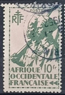 AOF  1945,  YT N°20  O,  Cote YT 1€ - Gebruikt