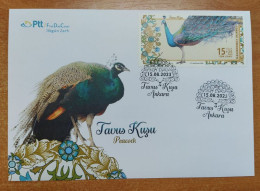 AC - TURKEY FDC - PEACOCK 13 AUGUST 2023 - FDC