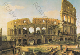 CARTOLINA  ROMA,LAZIO-COLOSSEO DA SUD-EST DI GASPARE VAN WITTEL-STORIA,MEMORIA,CULTURA,RELIGIONE-NON VIAGGIATA - Coliseo