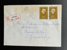 NETHERLANDS 1975 REGISTERED LETTER LEERDAM TO 'S GRAVENHAGE 10-03-1975 NEDERLAND AANGETEKEND - Covers & Documents