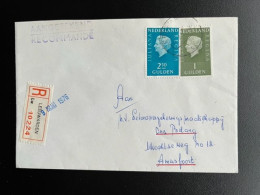 NETHERLANDS 1976 REGISTERED LETTER LEEUWARDEN TO AMERSFOORT 08?-03-1976 NEDERLAND AANGETEKEND - Brieven En Documenten