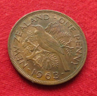 New Zealand 1 One Penny 1963 KM# 24.2 *VT Nova Zelandia Nuova Zelanda Nouvelle Zelande - New Zealand