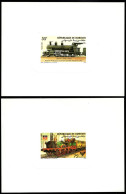 DJIBOUTI(1985) German Railways 150th Anniversary. Set Of 2 Deluxe Sheets. Scott Nos 597-8, Yvert Nos 603-4. - Djibouti (1977-...)