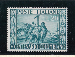 1951 Italia Italy Repubblica CRISTOFORO COLOMBO Serie MNH** SCOPERTA DELL'AMERICA, DISCOVERY OF AMERICA - Christophe Colomb