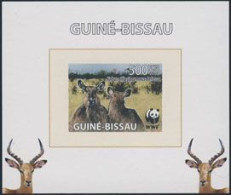 GUINEA-BISSAU(2008) Defassa Waterbuck (two Females). Imperforate Minisheet + 4 Color Separations. - Andere & Zonder Classificatie