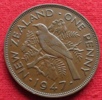 New Zealand 1 One Penny 1947 KM# 13 *V2T Nova Zelandia Nuova Zelanda Nouvelle Zelande - New Zealand