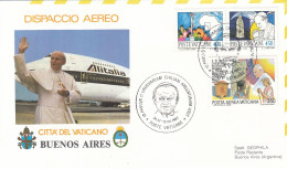 VATICAN Cover 1-74,popes Travel 1987 - Storia Postale
