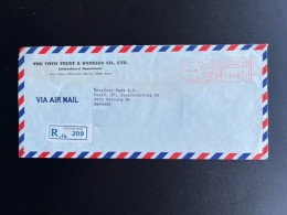 JAPAN NIPPON 1978 REGISTERED AIR MAIL LETTER NIHONBASHI TOKYO TO HAMBURG 08-03-1978 - Brieven En Documenten