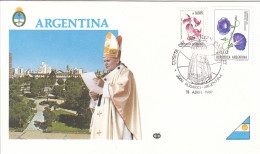 ARGENTINA Cover 1-94,popes Travel 1987 - Papes