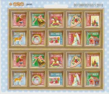 The Netherlands Mi 2816-2825 Christmas Stamps 2010 - Santa - Bell - Horse - Heart - Candle - Deer - Angel ** - Neufs