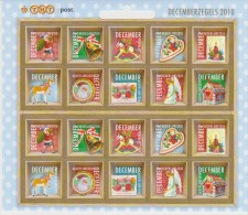 The Netherlands Mi 2816-2825 Christmas Stamps 2010 - Santa - Bell - Horse - Heart - Candle - Deer - Angel ** - Ongebruikt
