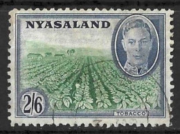 NYASALAND.....KING GEORGE VI..(1936-52..)..." 1945.."......2/6........SG154...CDS.......USED... - Nyasaland (1907-1953)