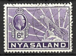 NYASALAND.....KING GEORGE V....(1910-36..)......6d.......SG120.......CDS..........VFU.... - Nyassaland (1907-1953)